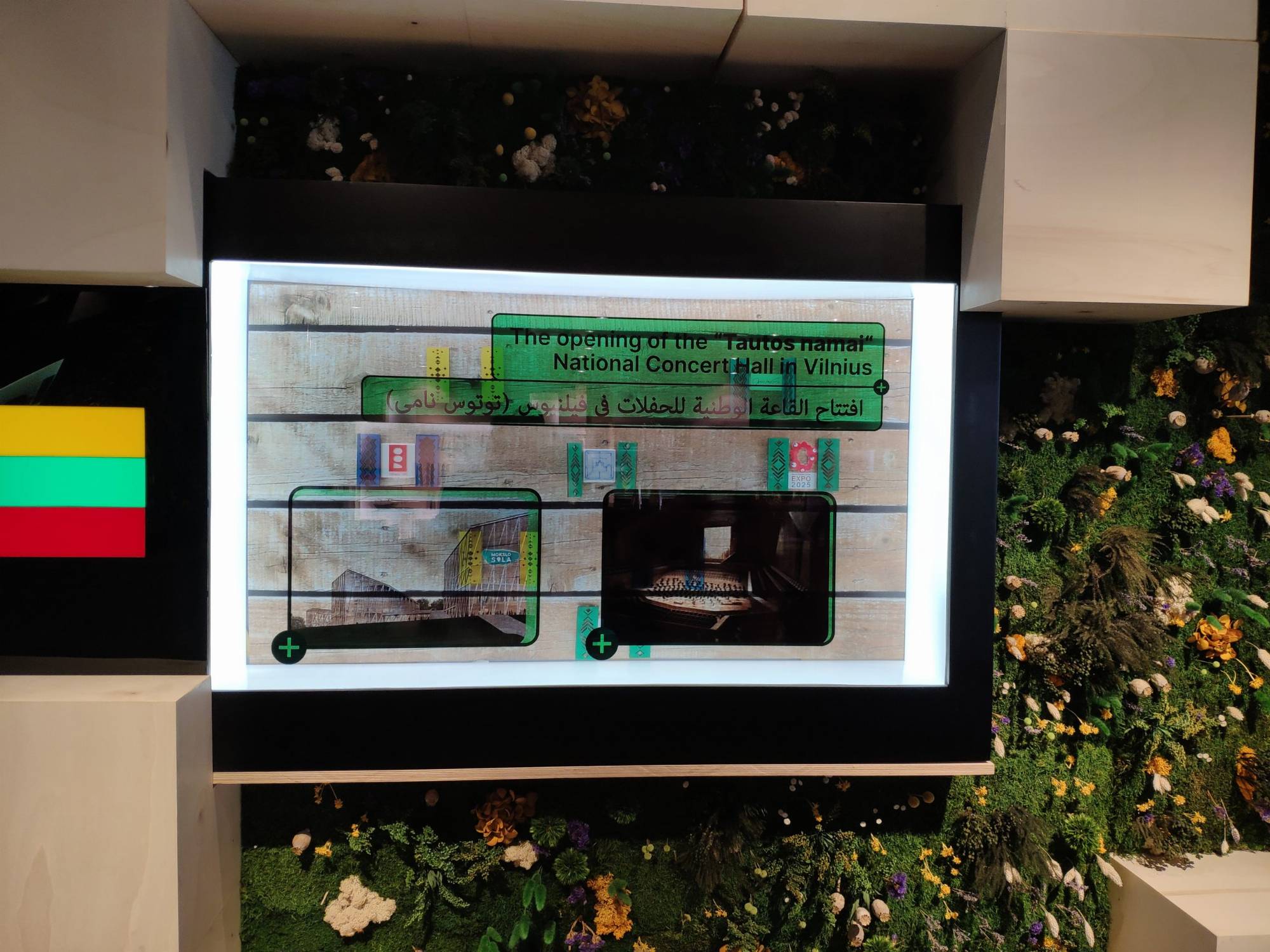 Skaidrus LCD tipo ekranas